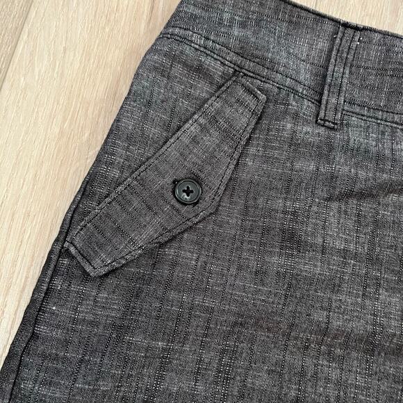 Daisy Fuentes Women’s Onyx Crosshatch Shorts Size 12 - Picture 2 of 8